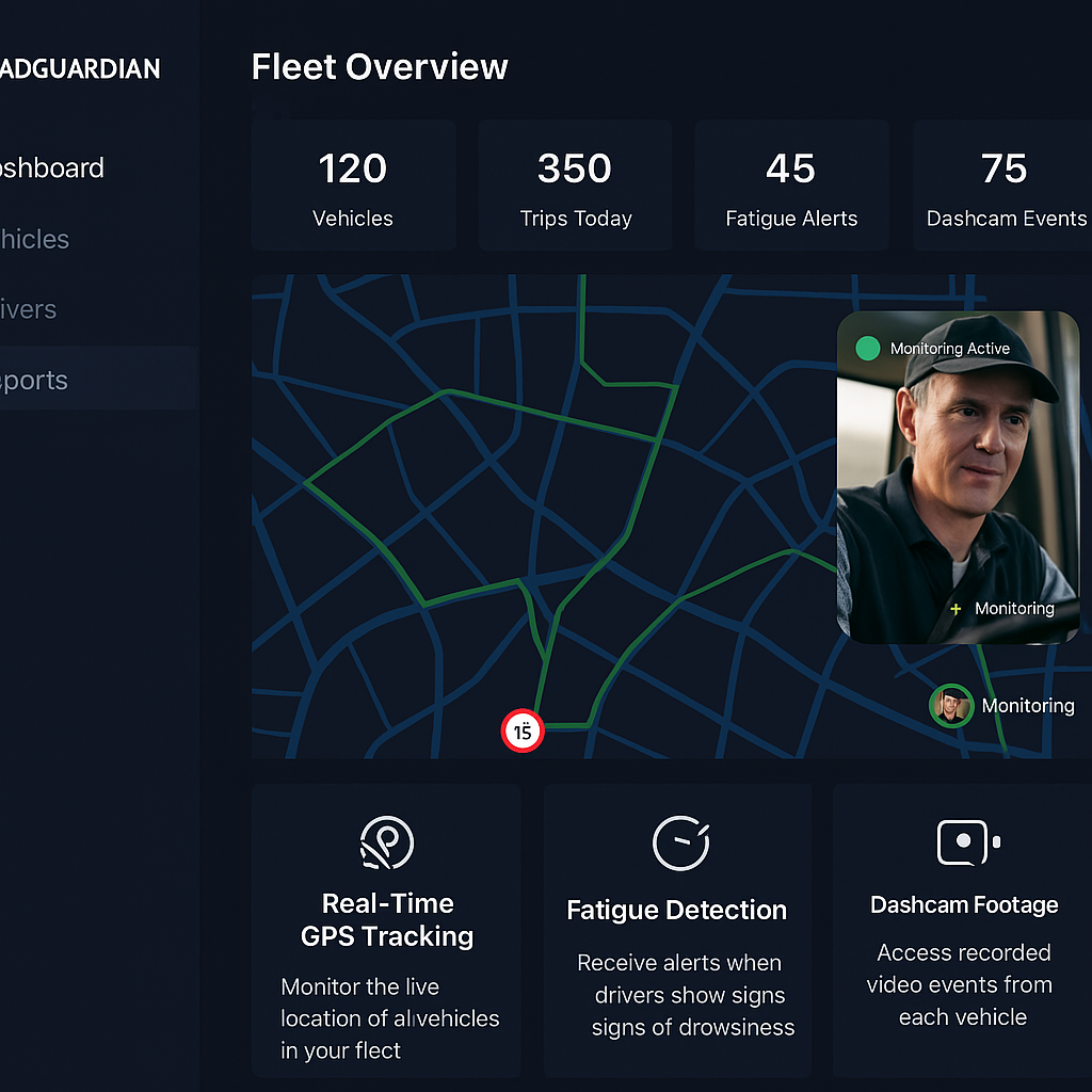 RoadGuardian Fleet Overview Dashboard